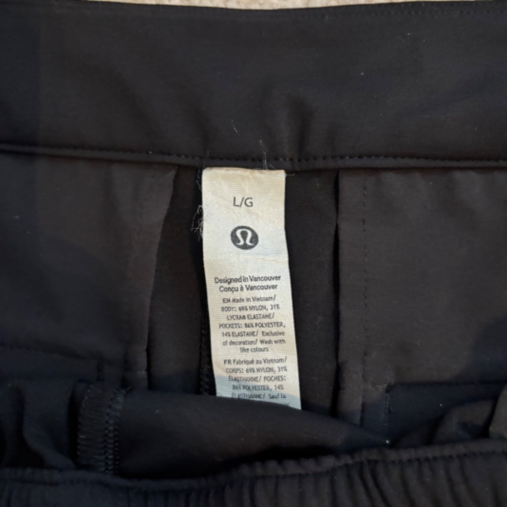 Lululemon Women’s Stretch High-Rise Straight-Leg Pants Black Size Large Trousers - Picture 3 of 6